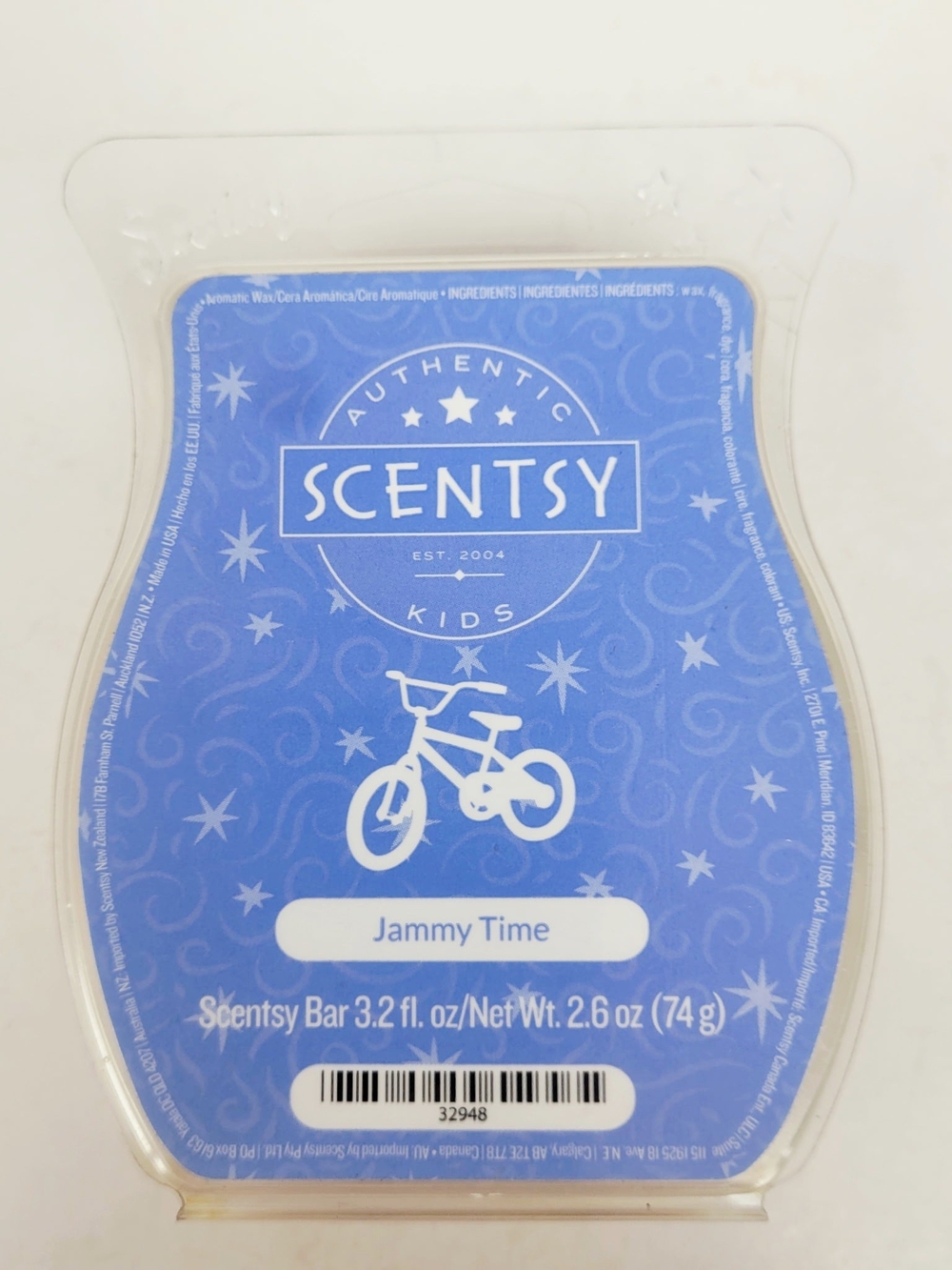 Scentsy Wax Bar Jammy Time~3.2 oz